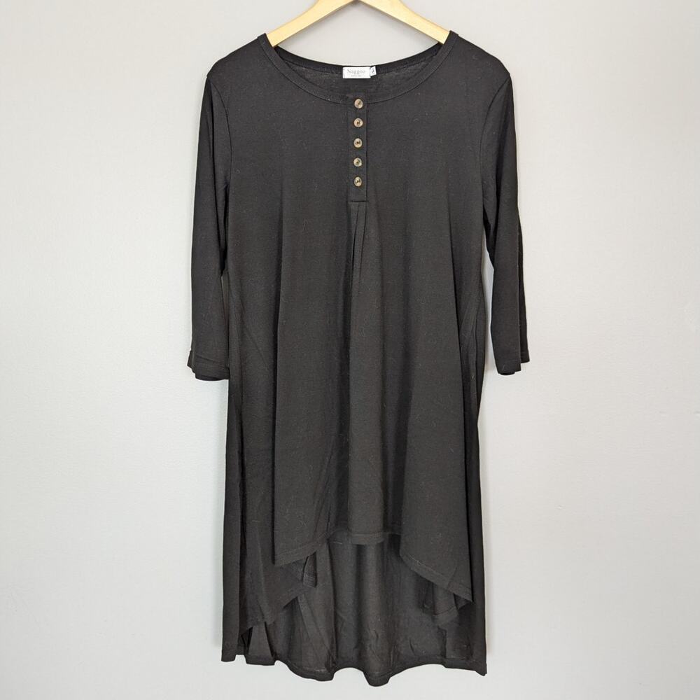 Naggoo Black Tunic Dress size Large